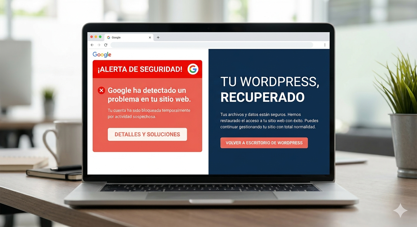 Cuando WordPress arde a las seis de la tarde: la verdad sobre los rescates de webs hackeadas.